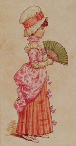 Voor de dans, een van een set van 12 illustraties uit 